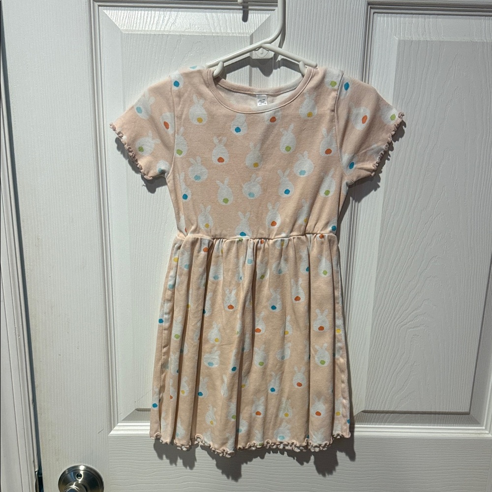 Okie Dokie Cream Dress with Colorful Print